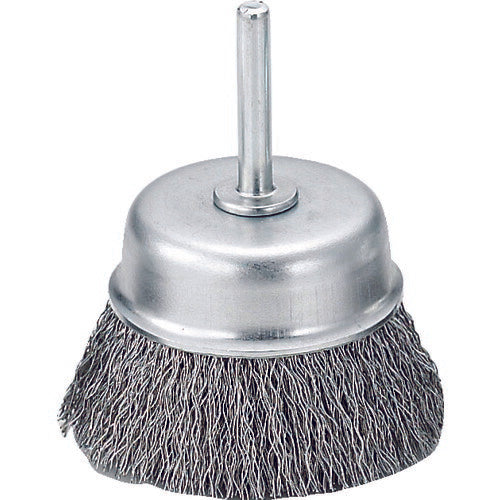 TRUSCO 軸付カップブラシ φ65X軸6 ステンレス線 線径0.3 TB6633 トラスコ