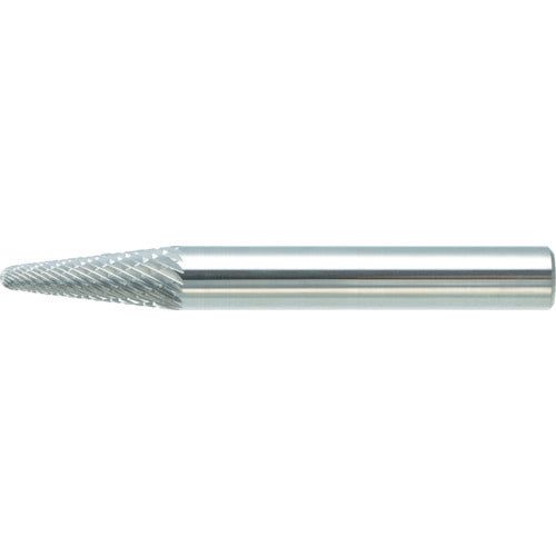 TRUSCO 超硬バー テーパー先丸型 Φ8X刃長22X軸6 シングルカット TB7C080S トラスコ