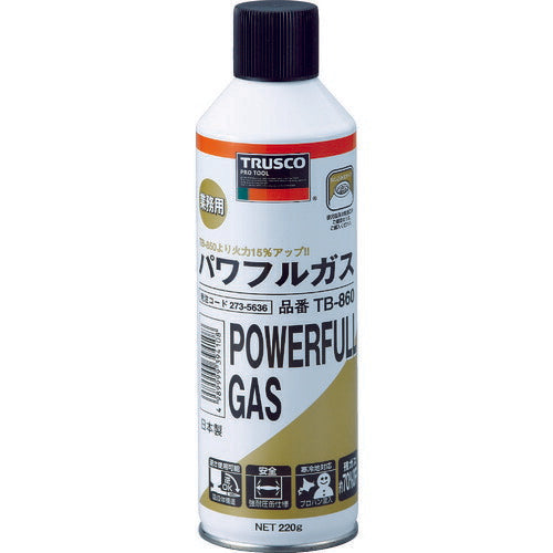 TRUSCO パワフルトーチ 替ガスボンベ 寒冷地対応品 TB860 トラスコ