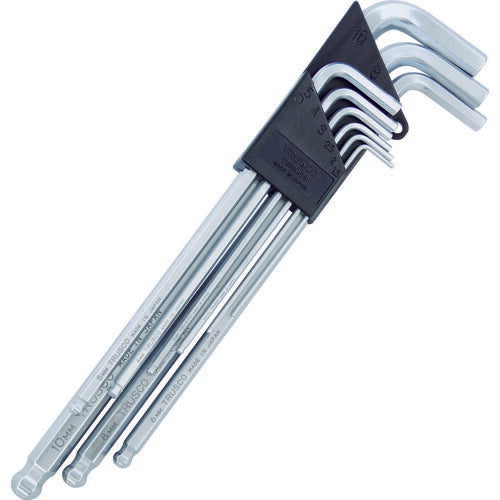 TRUSCO 角曲ゲボールポイント六角棒レンチセット 9本組 TBRK9S トラスコ