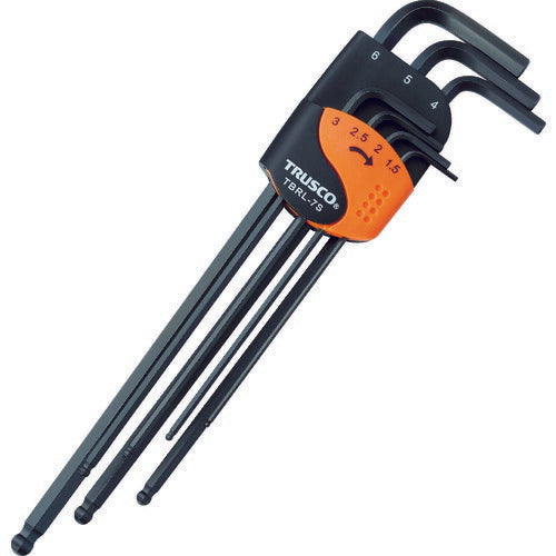 TRUSCO ボールポイント六角棒レンチセット ロングタイプ 7本組 TBRL7S トラスコ