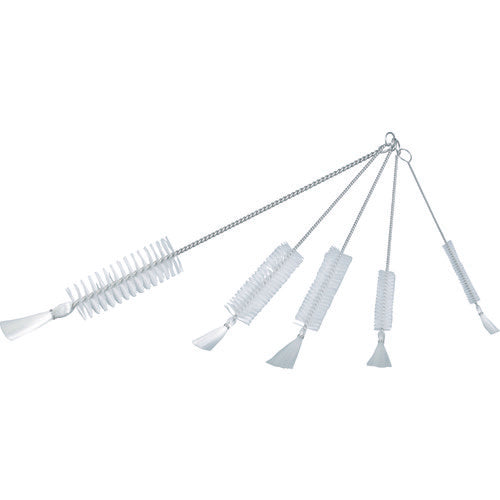 TRUSCO 理化学ブラシ 注射器用 ナイロン毛 ステンレス柄1cc用 TBSS1N トラスコ