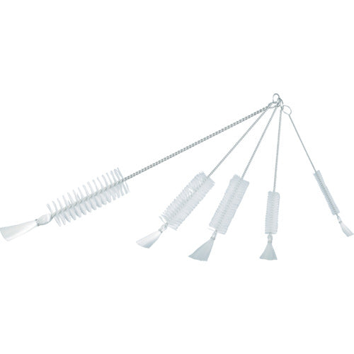 TRUSCO 理化学ブラシ 注射器用 ナイロン毛 ステンレス柄2cc用 TBSS2N トラスコ