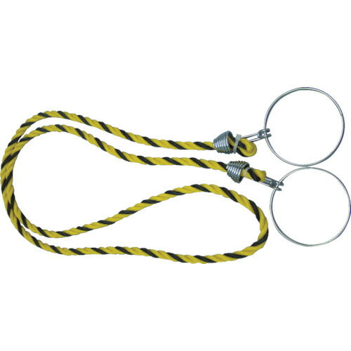 TRUSCO コーン用ロープ 標識 黄×黒 12mmX2m TCC30 トラスコ