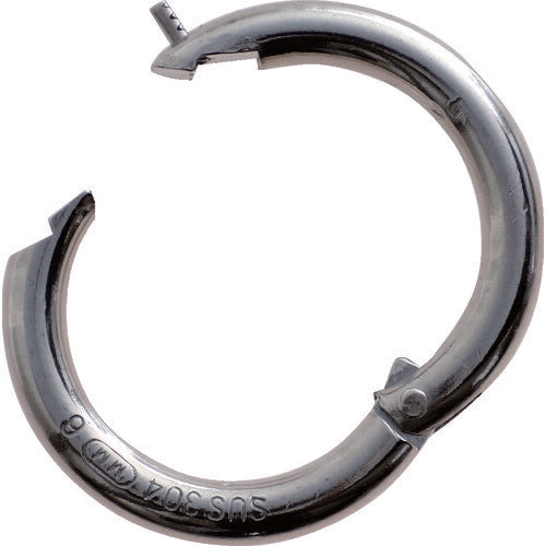 TRUSCO ステンレス ピン止メチェーンキャッチ 線径6mm 内径30mm TCC6 トラスコ