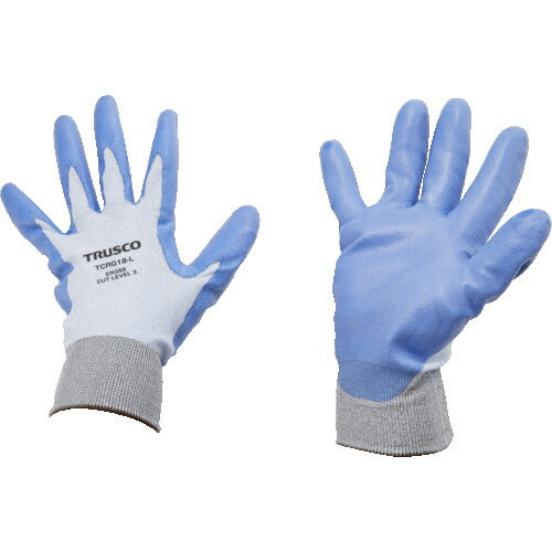 TRUSCO 耐切創手袋 18G ポリウレタンコーティング Lサイズ TCRG18L トラスコ