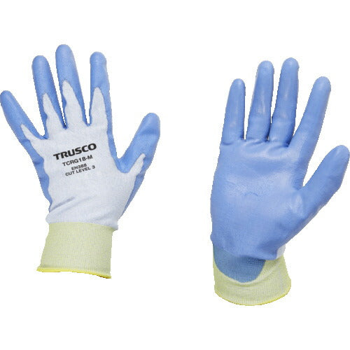 TRUSCO 耐切創手袋 18G ポリウレタンコーティング Mサイズ TCRG18M トラスコ