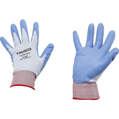 TRUSCO 耐切創手袋 18G ポリウレタンコーティング Sサイズ TCRG18S トラスコ