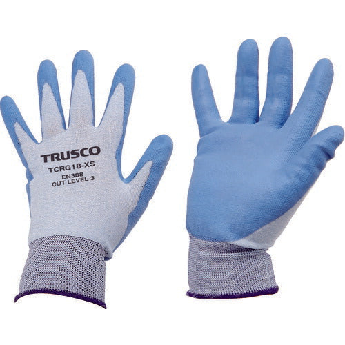 TRUSCO 耐切創手袋 18G ポリウレタンコーティング XSサイズ TCRG18XS トラスコ