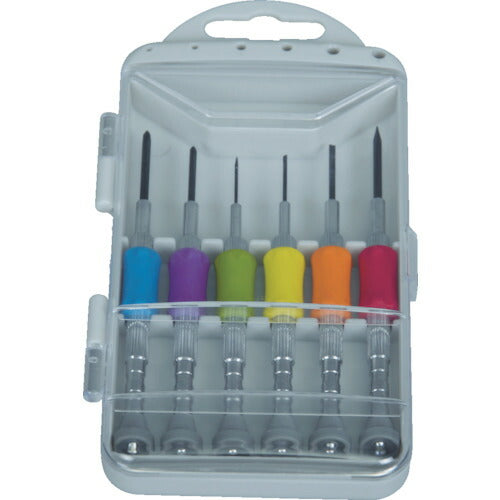 TRUSCO クッショングリップ精密ドライバー 6本セット TCSDA6S トラスコ