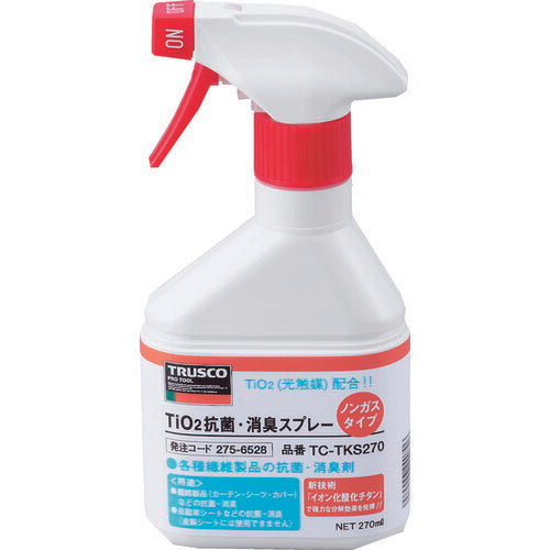 TRUSCO 光触媒TiO2抗菌・消臭スプレー ノンガスタイプ 270ml TCTKS270 トラスコ