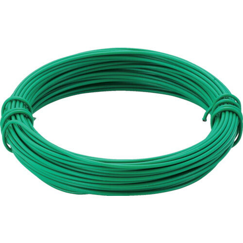 TRUSCO カラー針金 小巻タイプ・20番手 緑 線径0.9mm TCWS09GN トラスコ