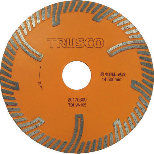 TRUSCO ダイヤモンドカッタープロテクトウエーブ 105X1.7TX20 TDHW105 トラスコ