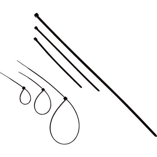 TRUSCO 結束バンド(耐候性) 幅2.5mmX100mm TDK100BK トラスコ