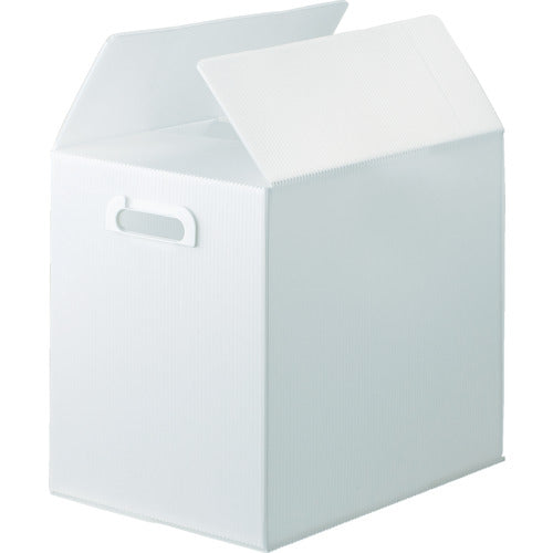 TRUSCO ダンボールプラスチックケース 5枚セット B4サイズ 取ッ手穴アキ 半透明 TDPB45TM トラスコ