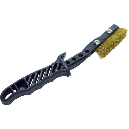 TRUSCO チャンネルブラシ EグリップI型 真鍮線 TEBIBR トラスコ