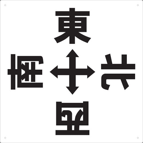 TRUSCO 表示板 東西南北 420X420 TEEWSN420 トラスコ