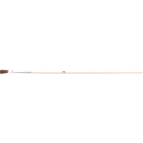 TRUSCO 塗装用平筆 5本組 天然馬毛 2号 金具幅3mm 毛丈7mm 全長 TFBH2 トラスコ