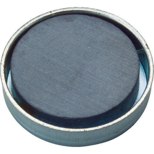 TRUSCO キャップ付フェライト磁石 丸形 外径23.5mmX厚ミ5mm 1個入 TFC24R1P トラスコ