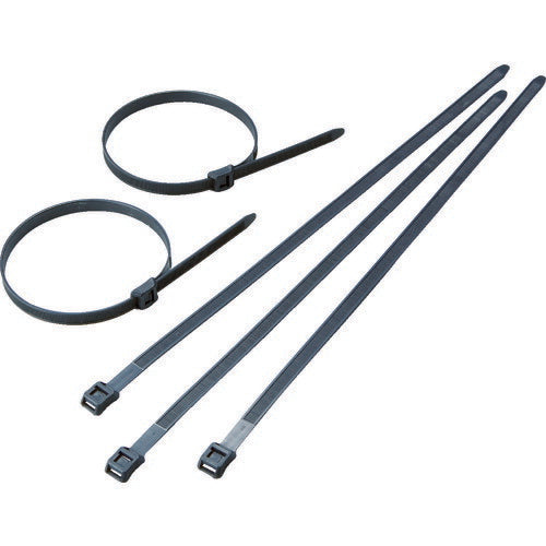 TRUSCO インラインケーブルタイ黒 9.0×255 最大74 100本入 TFCV255BK トラスコ