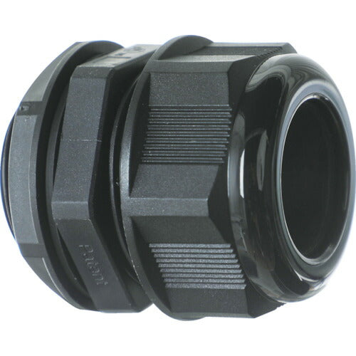 TRUSCO ナイロンケーブルグランド 適合ケーブル3~6.5mm 黒 10個入リ TG1407BK トラスコ