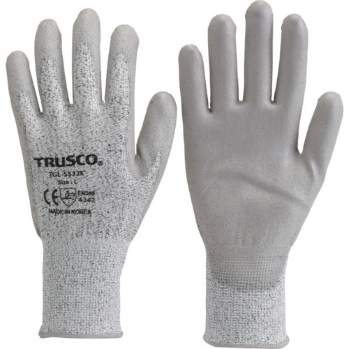 TRUSCO HPPE手袋PU手ノヒラコート L TGL5532KL トラスコ