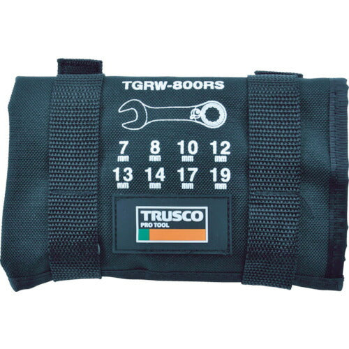 TRUSCO 切替式ラチェットコンビネーションレンチセット(ショートタイプ)8本 TGRW800RS トラスコ