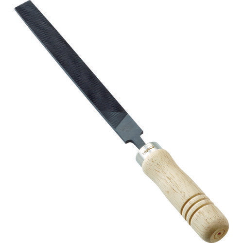 TRUSCO 鉄工用ヤスリ 木柄付 平 荒目 刃長150 THI15001S トラスコ