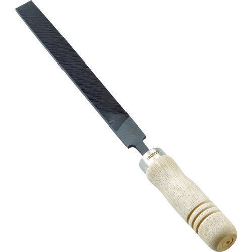 TRUSCO 鉄工用ヤスリ 木柄付 平 中目 刃長150 THI15002S トラスコ