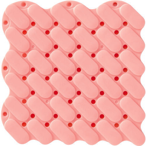 TRUSCO 抗菌・防炎ジョイントスノコ 素足用 ピンク TJSS15P トラスコ