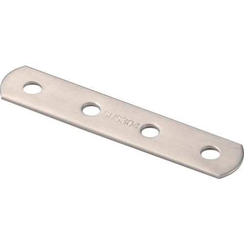 TRUSCO ジョイント金具19型フラット ステンレス 長サ100 穴数4 TK19F4S トラスコ