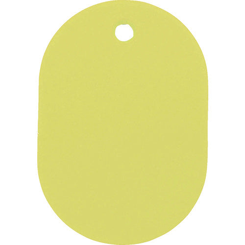 TRUSCO 小判札 小 45X30mm 5枚入 黄色 TKFSY トラスコ