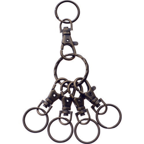 TRUSCO キーホルダー リング ブロンズ TKHRBZ トラスコ