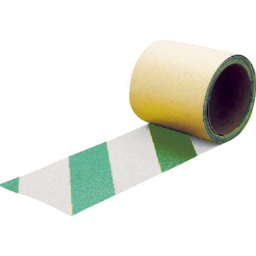 TRUSCO 蛍光ノンスリップテープ 屋外用 100mmX3m グリーン・ホワイト TKNS100GW トラスコ