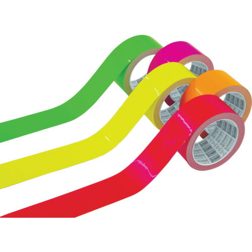 TRUSCO 蛍光ラインテープ50mmx10m レッド TLK5010R トラスコ