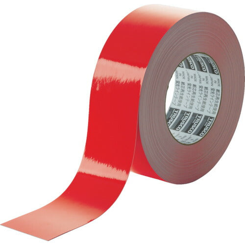 TRUSCO 蛍光ラインテープ50mmx33m レッド TLK5033R トラスコ