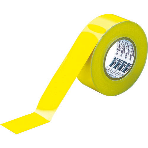 TRUSCO ラインテープ ゴミゼロタイプ 幅50mm×長サ50m イエロー TLTS50EY トラスコ