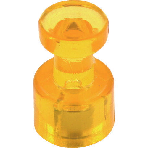 TRUSCO カラーマグネットピン 黄 100個入リ TMPC100Y トラスコ