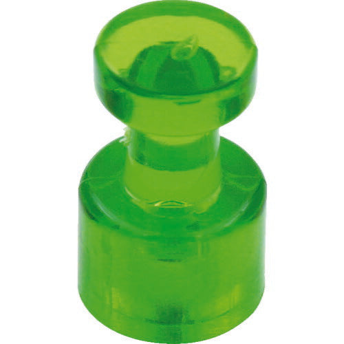 TRUSCO カラーマグネットピン 緑 10個入リ TMPC10GN トラスコ