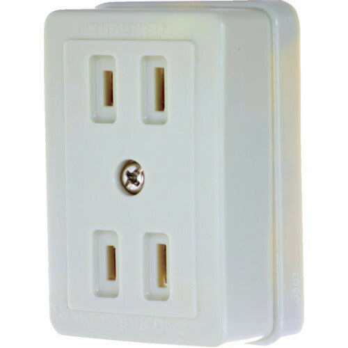 TRUSCO ダブルコンセント(白) TMR2741W トラスコ