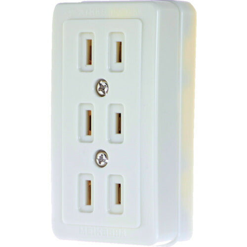 TRUSCO トリプルコンセント(白) TMR2775W トラスコ