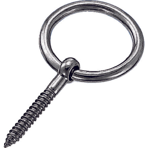 TRUSCO 丸カンスクリュー ステンレス製 5mm (1個=1袋) TMS5M トラスコ