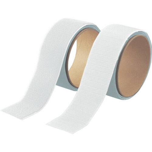 TRUSCO マジックテープ[[R下]]セット強粘着幅50mm長サ1m白(1巻=1セット) TMSDW トラスコ