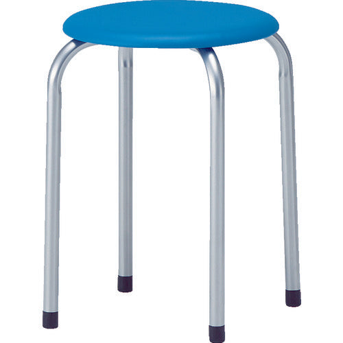 TRUSCO 丸イス 塗装脚 Φ320XH445 ブルー TMSPB トラスコ