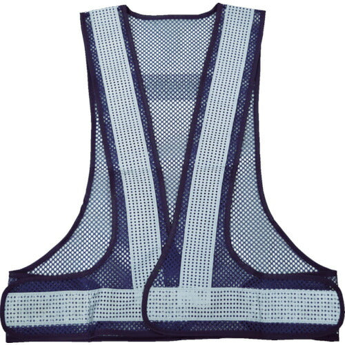 TRUSCO メッシュ安全ベスト 紺*シルバー TMVBS トラスコ