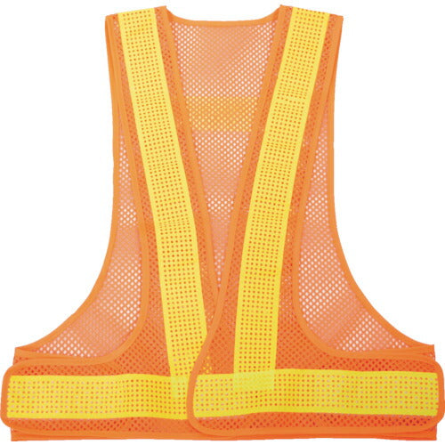 TRUSCO メッシュ安全ベスト オレンジ*イエロー TMVOY トラスコ