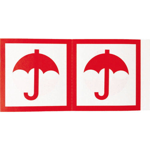 TRUSCO 荷札 「ヌレモノ注意」マーク 1シートニ4枚入×10シート TNFM03 トラスコ