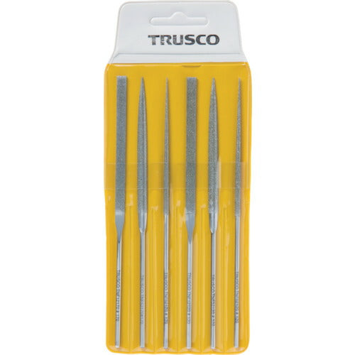 TRUSCO ダイヤモンドニードルヤスリ 平・半丸・丸 6本組セット TNFS1 トラスコ