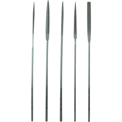 TRUSCO ダイヤモンドニードルヤスリ 半丸・三角・平・角・丸 5本組S 中目 TNFS3 トラスコ