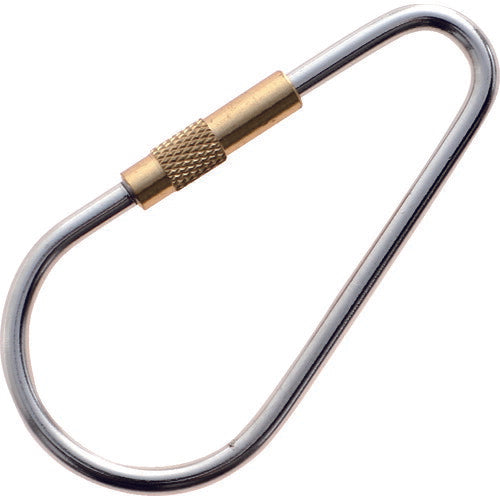 TRUSCO ステンレス ナス型リングキャッチ 真鍮ナットタイプ 線径3mm 長サ60mm(1個入) TNRC3 トラスコ